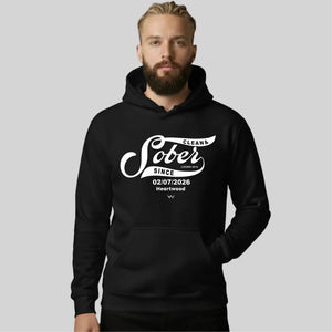 HW clean and sober men hoodie