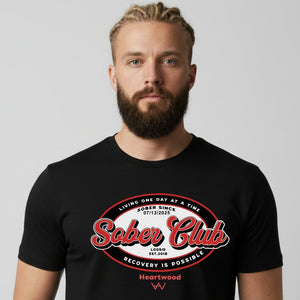 HW sober club men tee